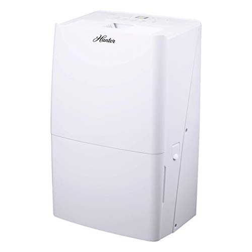 Hunter 70 Pint Energy Star Basements or Large Rooms with Auto Shutoff Dehumidifier  White - B07GHMV34T
